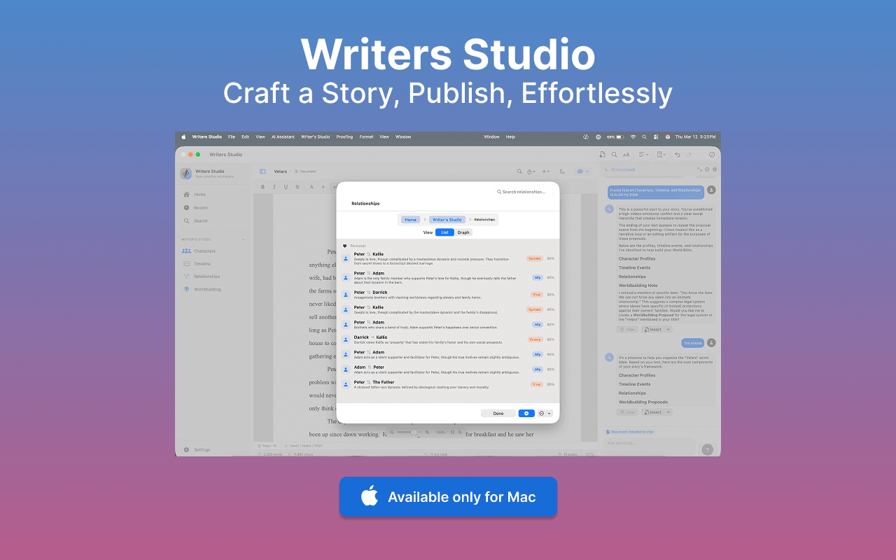 Character relationships